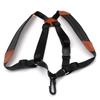 Saxophone Strap Sax Shoulder Strap Adjustable Padded Leather Strap for Soprano Alto Baritone
