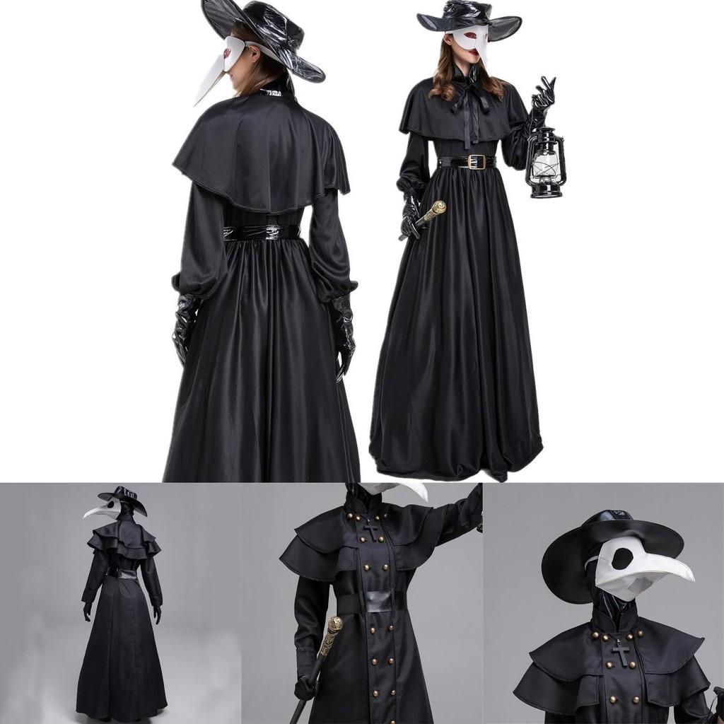 Stunning Plague Doctor Costume For Halloween And Cosplay A Medieval Hooded Robe Mask And Hat For Monk Cosplay