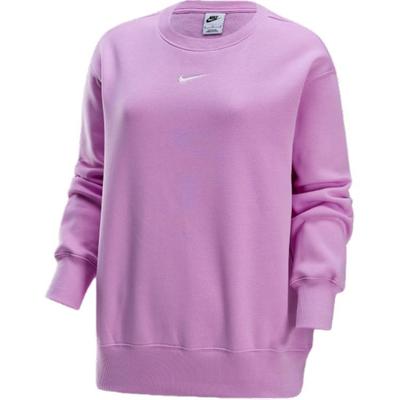 Спортивная одежда Phoenix Fleece Однотонный Универсальный Пуловер с Круглым Вырезом С Длинным Рукавом Толстовка Женская толстовка Высококонтрастный Розовый DQ5734632