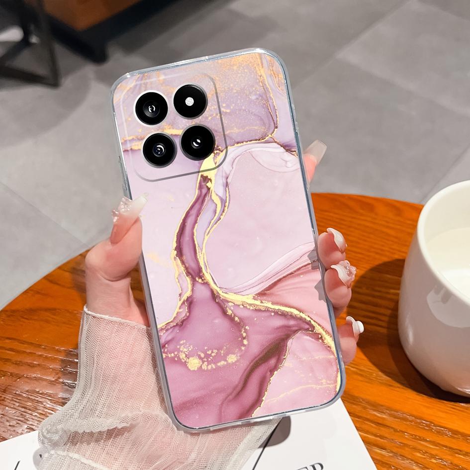 Чехол для телефона для Xiaomi Poco X6 F5 14 Pro C50 C51 Capa с фруктовым узором Высокое качество ТПУ Мягкий силиконовый противоударный прозрачный бампер для Xiaomi Shell