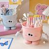 Подставка для ручек Мультяшный дизайн Цвет макарон Органайзер для стола Большой вместимости С перегородками Подставка для стола Декор для дома, офиса, школы