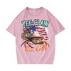 Funny Crab Meme Graphic Print Tshirt Unisex Women Fashion Casual Comfort Cotton Short Sleeve High Quality Oversized Tops Teenagers
