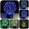 3d Led Night Light Football Desk Lamp Illuminating Lights 7 Color Gift Remote