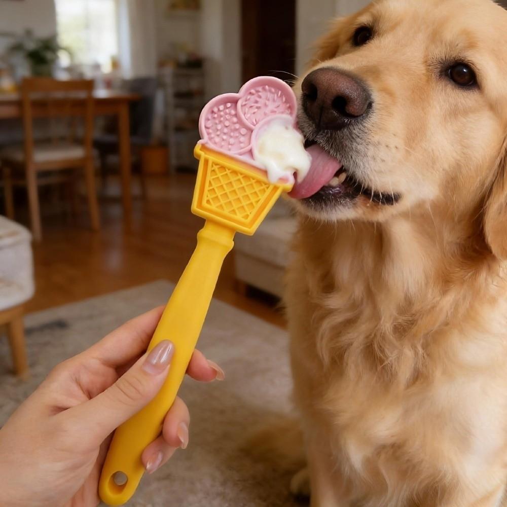 Silicone Pet Slow Feeder Stick Bite Resistant Creative Dog Lick Toys Easy To Clean Safety Pet Snack Dispenser Dog Dental Care