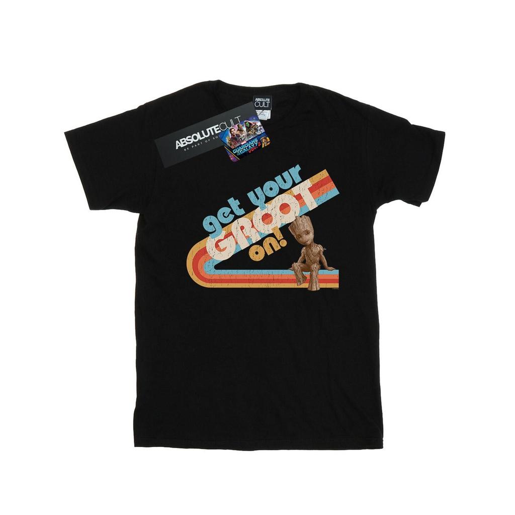 Guardians Of The Galaxy Mens Groot Retro T-Shirt
