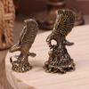 Pure Brass Eagle Statue Vintage Simulated Animal Statue Car Home Office Desk Decor Ornament Metal Figure Props Toy Gift Hawk