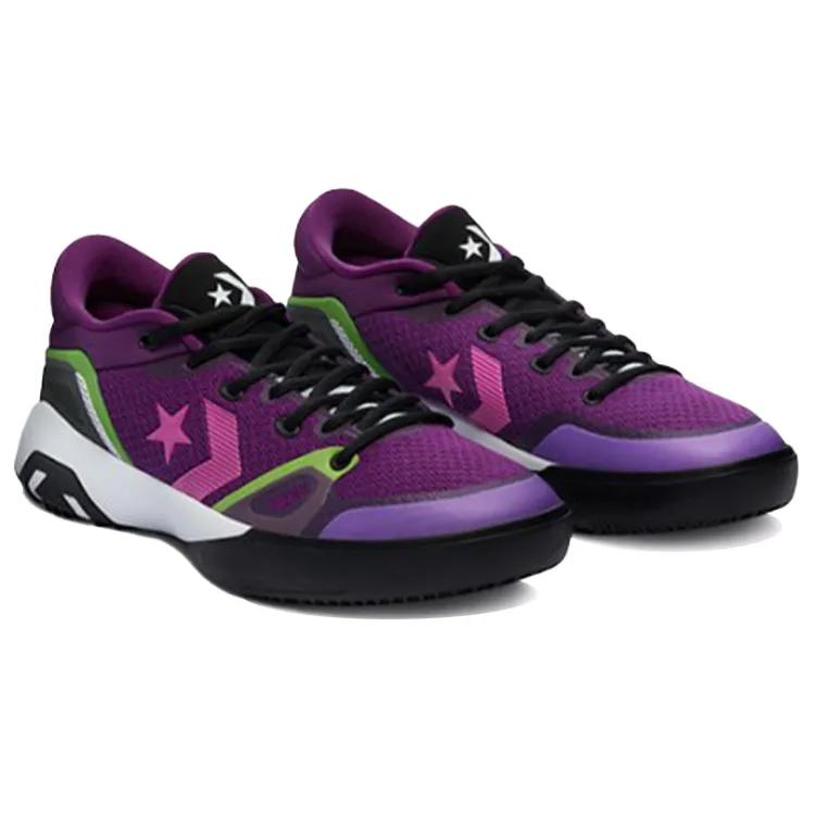 Converse G4 Low 'Звуковая волна - Ночи Майами' (унисекс) Баскетбольные кроссовки Night Purple / Hyper Magenta / Bold Wasabi 170764C