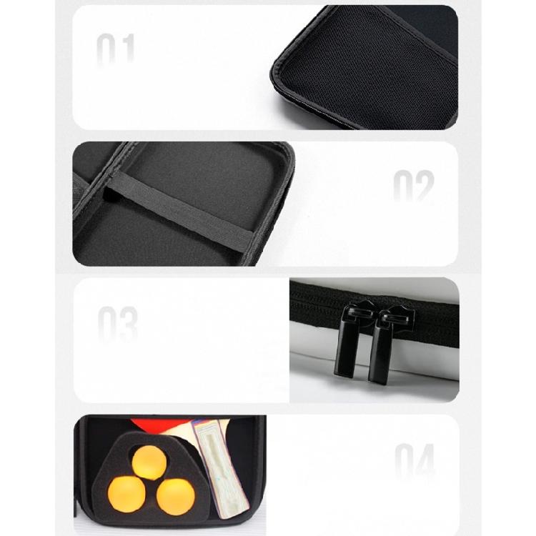 Square Pingpong Paddle Storage Bag Waterproofs Table Tennis Paddle Hard Case Table Tennis Rackets Storage Bag Organizers