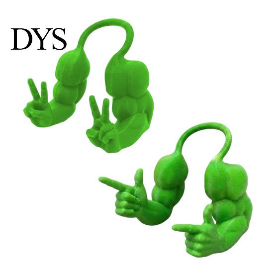 Humorous Pet Accessories 2Pcs Funny Cat Muscle Arms, Hilarious Cosplay 3D Printed Comfortable Costume Peace Gesture Lightweight Shoulder Attachment