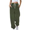 Corduroy Pants For Women Fashion Pockets Elastic Waist Drawstring Jogger Pants Outdoor Casual Sweat Pants