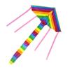 Rainbow Kite for Kids - Easy Flying with Long Tail & Line, Fashion Design Outdoor Fun Sports Flying Toy for Children