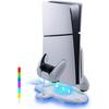 Радиатор для игровой консоли, основание для зарядки PS5 и игрового контроллера, встроенная подсветка, игровые аксессуары, аксессуары для игровой консоли