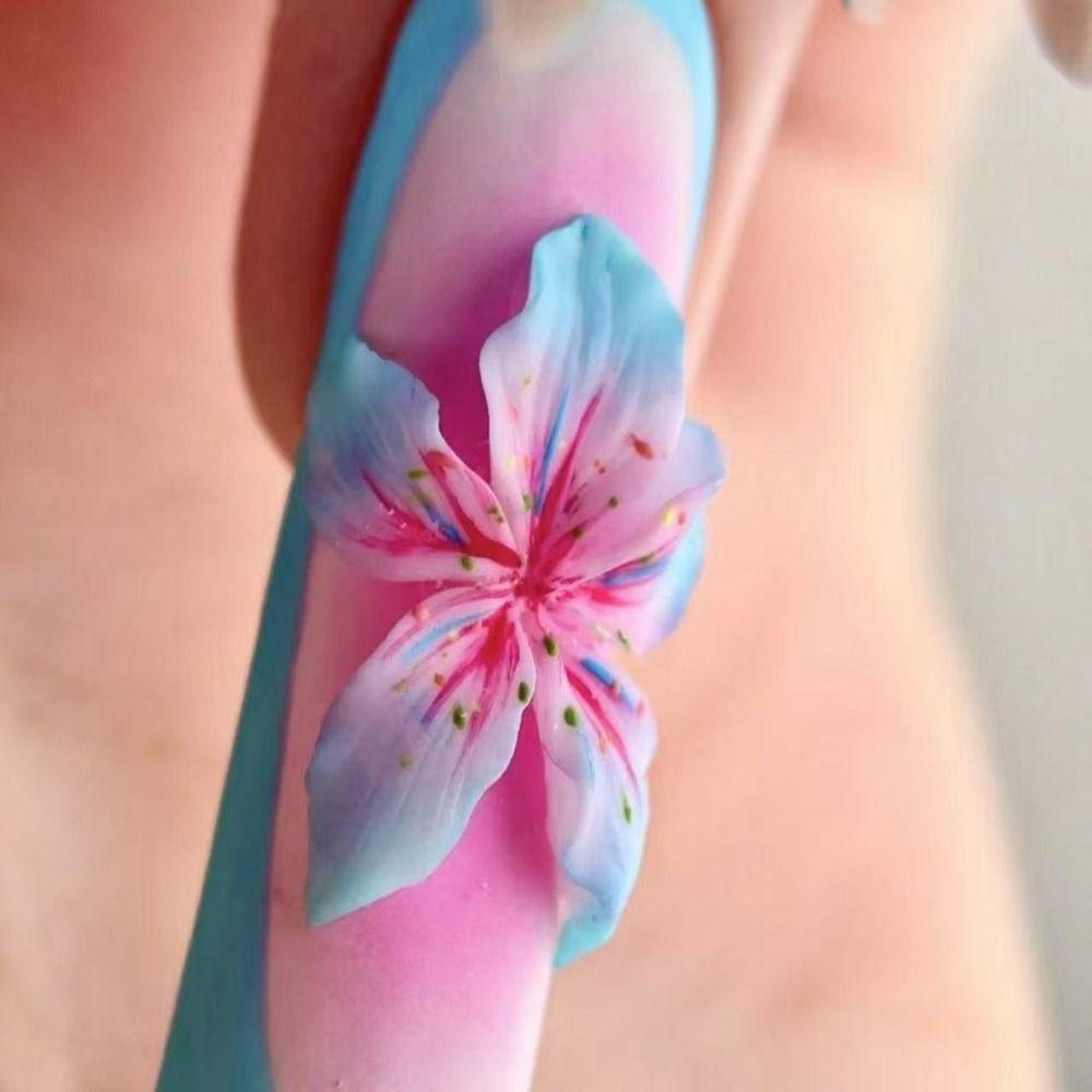 DIY Nailart Mold Silicone Petal Nail Design Resin Molds Creative 3D Flowers Nail Mold Nail Tools