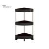 Storage Rack Rolling Cart with Multiple Layers Large Capacity 360-Degree Wheels Design Floor-standing Bathroom Corner Triangle Shelf
