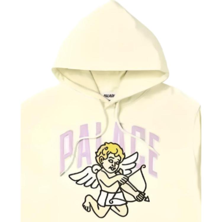 Palace SS23 Весенне-летняя серия Толстовка с принтом Купидона Мужские топы Бледно-желтый PLA-SS23-277