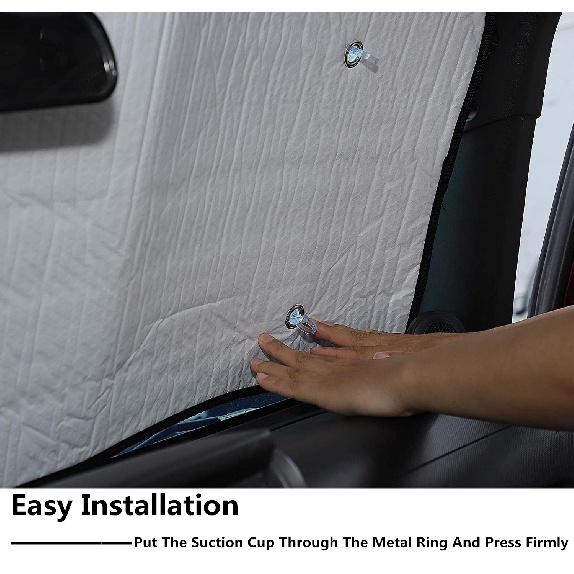 Автомобильная штора с защитой от УФ-лучей, солнцезащитный козырек на лобовое стекло, солнцезащитный козырек, изоляционная накладка для Jeep Wrangler JL 2018-2023, интерьер