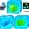 Super Soft Ice Cube Luminous Maltose Squeeze Toy Cute Animal Anti Stress Slow Rebound Decompression Toy Stress-relieving Gift