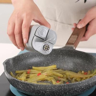 Кухонные инструменты Бутылка для приправ с четырьмя отделениями Кухонная герметичная коробка для приправ в японском стиле с крышкой Бутылки для приправ для барбекю на открытом воздухе