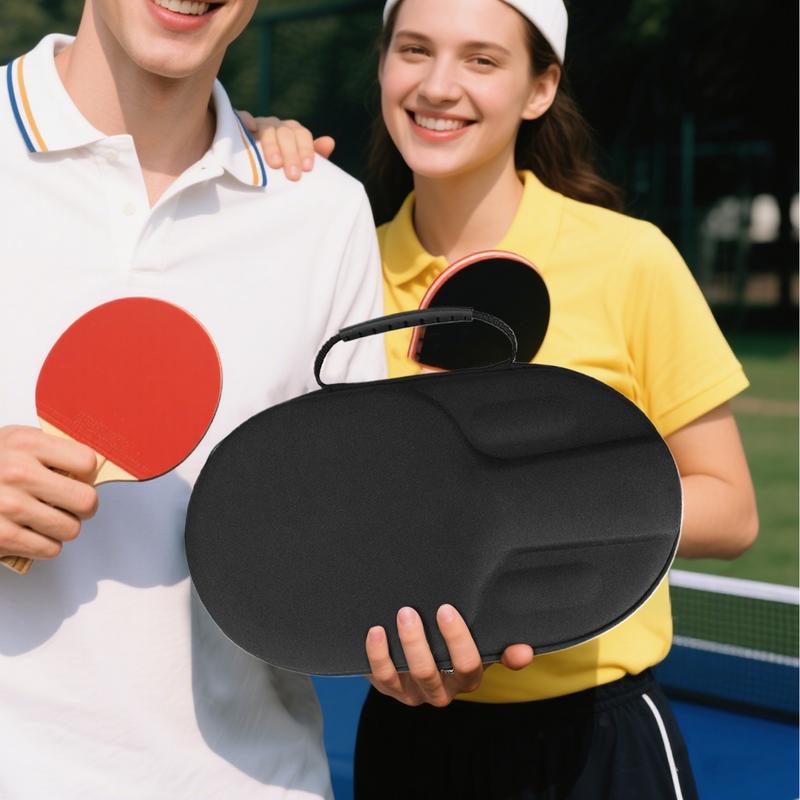 Чехол для настольной теннисной ракетки Сумка для хранения настольной теннисной ракетки Жесткий Пылезащитный Защитный Портативный Чехол на молнии Для Оборудования
