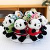 Cute Flower Sweater Panda Pendant Plush Toy Keychain Doll Doll Ornament Girl