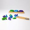 Educational Building Interior Pretend Sorting SH42125 Grimm's GRIMM'S Toy, Blocks, Decor, Play, Game, Rainbow,