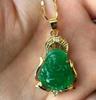 Новый кулон и ожерелье Good Lucky Green JADE NEW Buddha