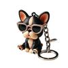 Funny French Bulldog Key Chain Middle Finger Bull Dogs Key Chains For Women Bag Car Wallet Charms Dog Lovers & Pet Owners
