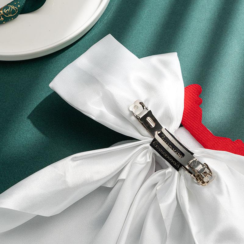 Рождественская большая заколка-бант для волос красная заколка ободок резинка для волос женская заколка для волос затылок черный аксессуар для волос