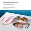 304 Stainless Steel Insulated Bento Lunch Box with Lid - Student & Office Style, Microwave Safe, Deep Compartment Design