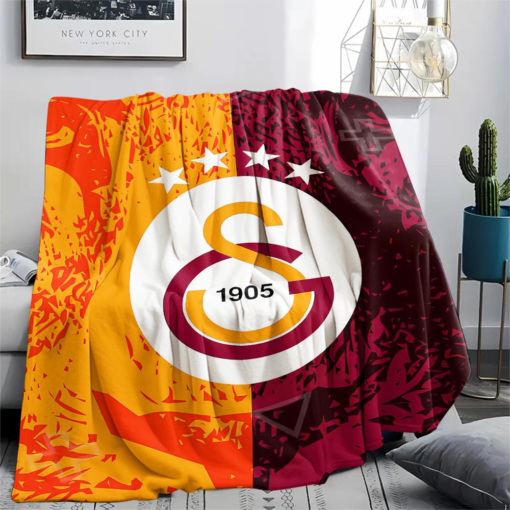 1pc Galatasaray Print Flannel Blanket, High quality Comfortable for All Seasons, Home Decor, Warmth and Comfort, Perfect for Christmas Gifts56