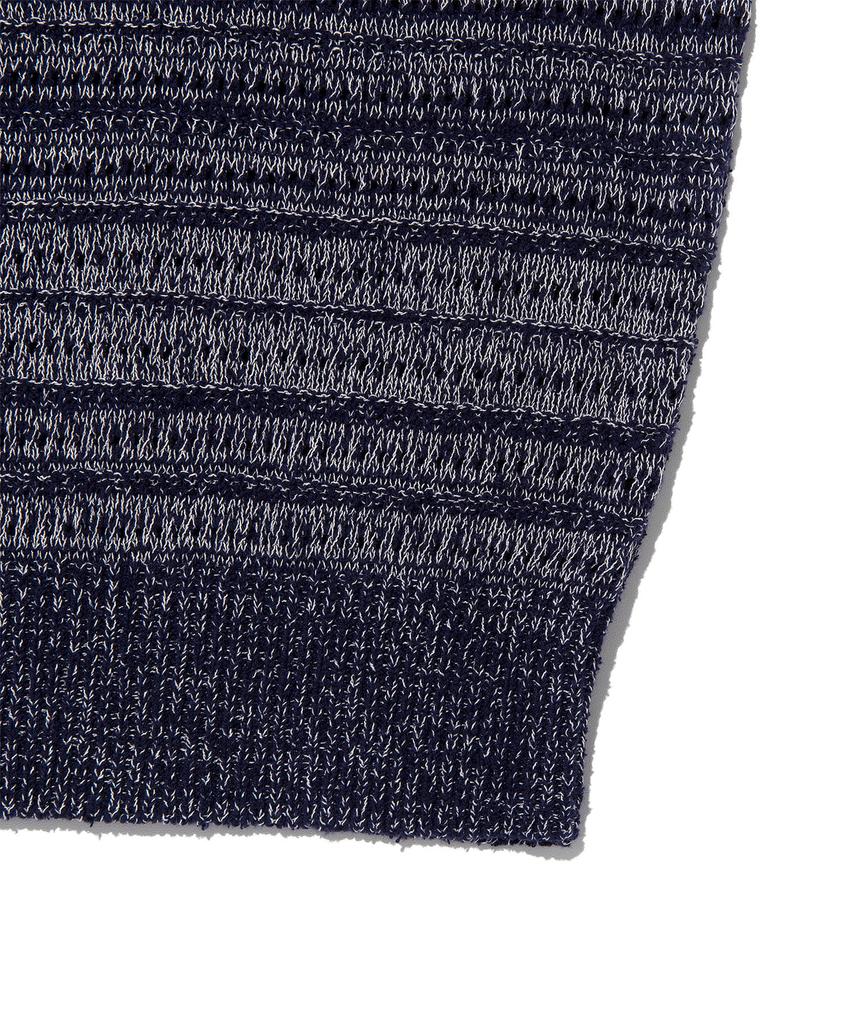 LEE Color Mix Knit Vest Navy