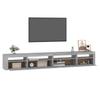 Vidaxl Szafka Pod Tv Z Oświetleniem Led, Szary Dąb Sonoma, 270X35X40Cm