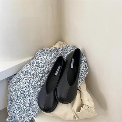 Модная обувь IPPEUM женские туфли Мэри Джейн балетки черные 2025 новая мягкая женская кожаная обувь балетки