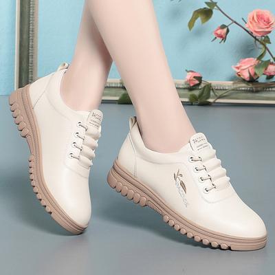 Спортивная повседневная обувь Мягкая кожа Мягкая подошва Удобная дорожная кожаная обувь Женская обувь Легкая обувь