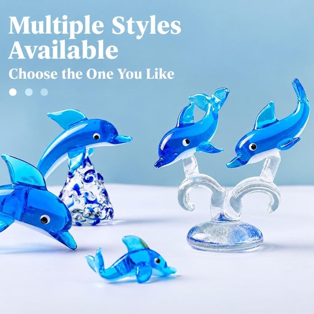 Cute Dolphin Figurine Creative Dolphin Statue Ocean Theme Dolphin Decor Fish Tank
