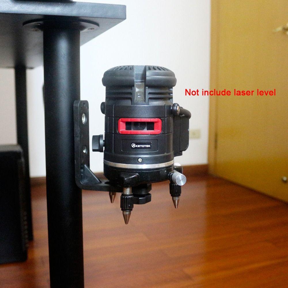 Кронштейн для лазерного уровня с резьбой 1/4" 5/8", вращающийся на 360 градусов, универсальный L-образный кронштейн для лазерного уровня