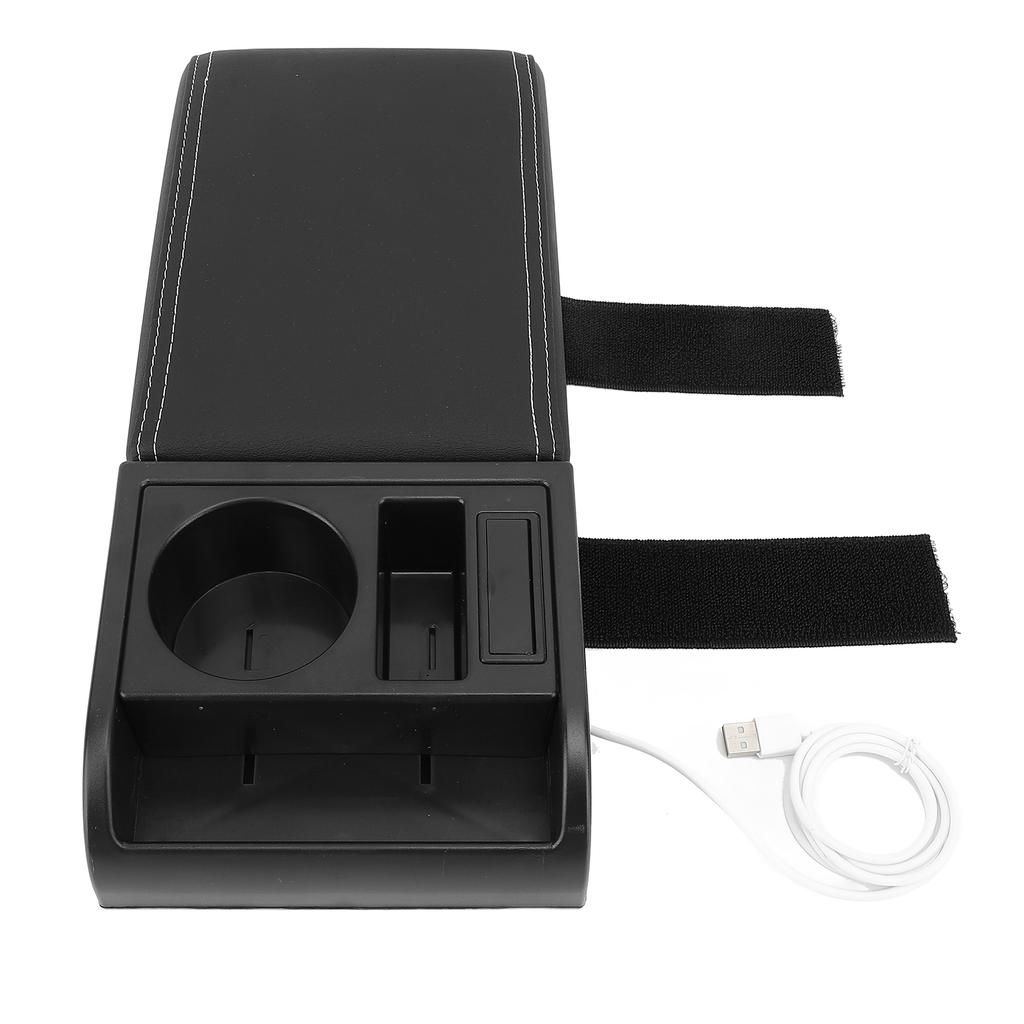 Автомобильная подушка-подлокотник на центральную консоль с USB-интерфейсом, многофункциональная, с отсеком для хранения, для автомобилей
