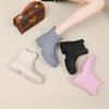 Medium Tube Rain Shoes Women's British Style Fashion Daily Water Shoes Waterproof, Wear-resistant and Non-slip Rubber Shoes Rain Boots