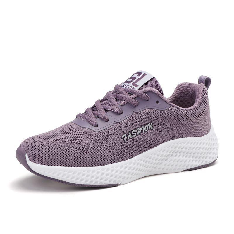 Women's Soft-soled Casual Shoes Running Shoes Fly-knit Breathable Sneakers