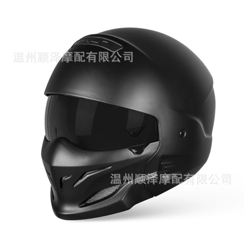 3C Certified Retro Motorcycle Half Helmet With Bluetooth Headset Adult Riders All Season Use