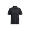 Solid Color Golf Short Sleeve Polo Shirt Men Tops Black 1378673-001