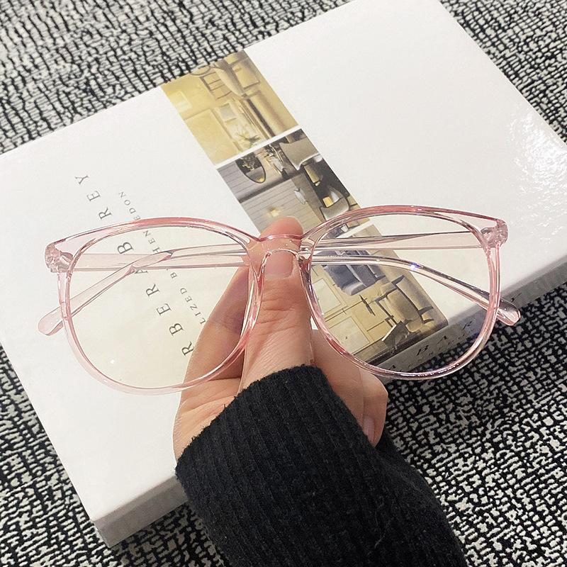 Очки для компьютера, женские круглые очки с защитой от синего света, мужские очки с оптической блокировкой, прозрачные