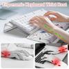 MOSISO Wrist Rest for Keyboard&Keyboard Stand Set, Cosmos Flowers Ergonomic Wrist Rest Pad, Non-Slip Woven Stripes Cushion with Easy Typing Working