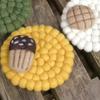 Hand Made Wool Felt Coasters Prevent Scalding Tableware Placemat Dinner Mats  Table Display