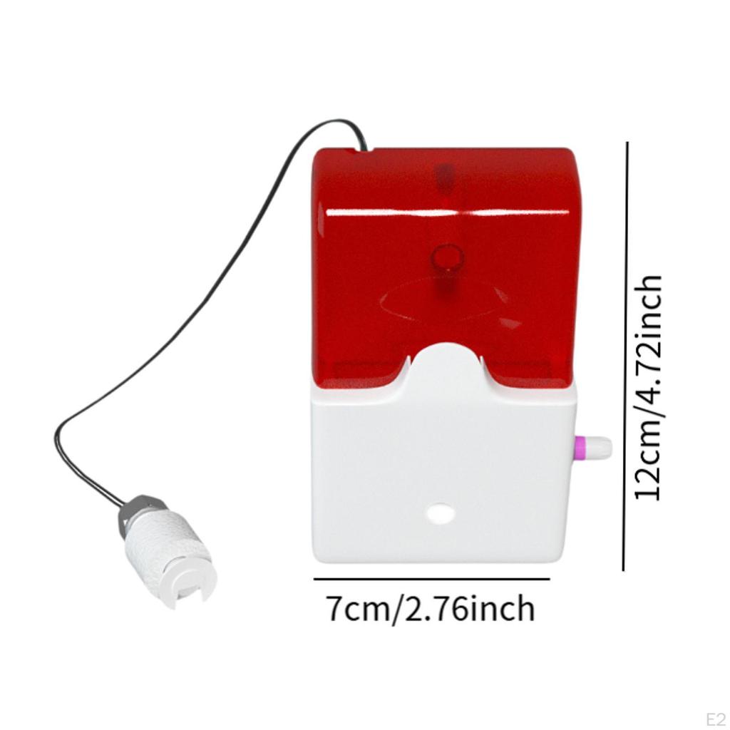 Red Strobe Adjustable Alarm Volume Water Leak Sturdy Portable Level Detector Overflow