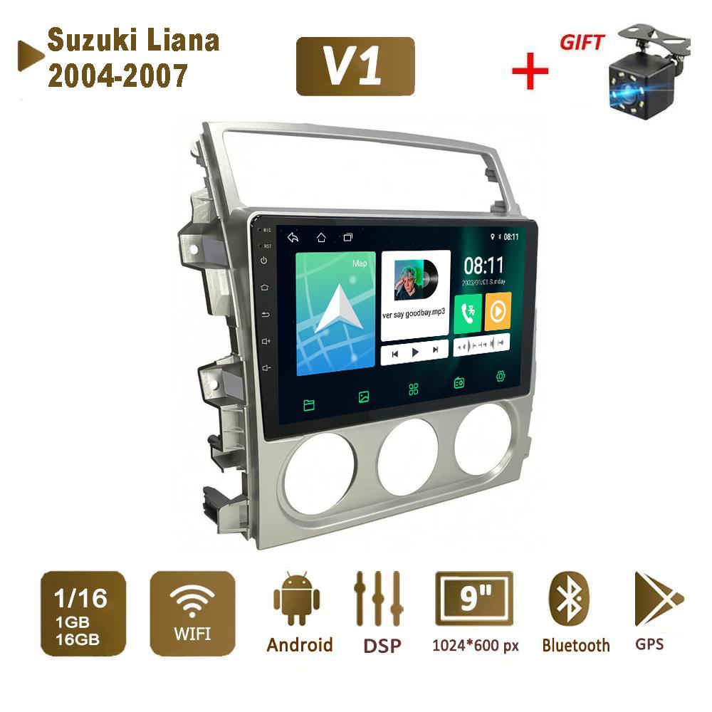 Android Car Radio Stereo для Suzuki Liana 2004-2007 GPS-навигация 2DIN 4-ядерный мультимедийный проигрыватель Carplay Autoradio 2+32 ГБ
