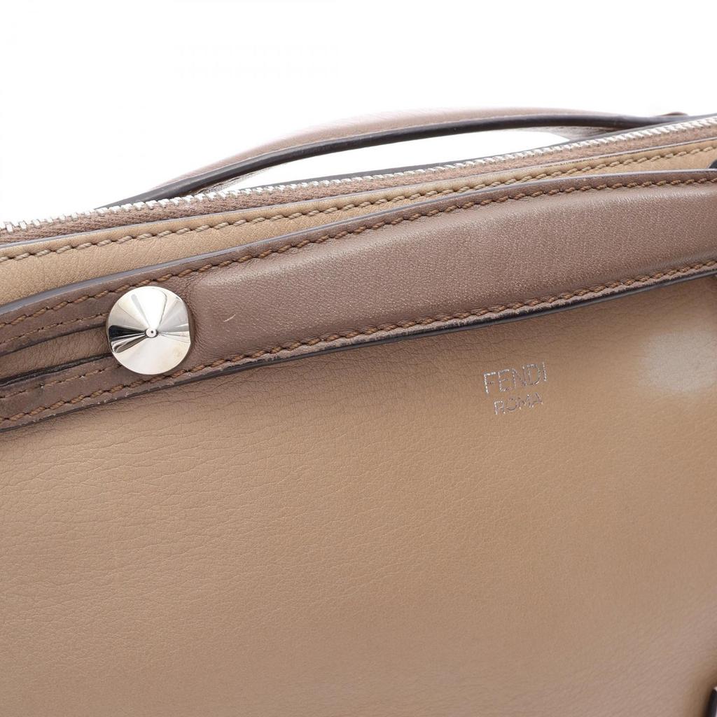 Used FENDI BY THE WAY MEDIUM (2-Way) Handbag 8BL124 leather Beige Gray Used Women