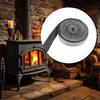 Black Flat Stove Rope Self Adhesive Chimney Door Sealing Cord  Stove Heating Fireplaces Part