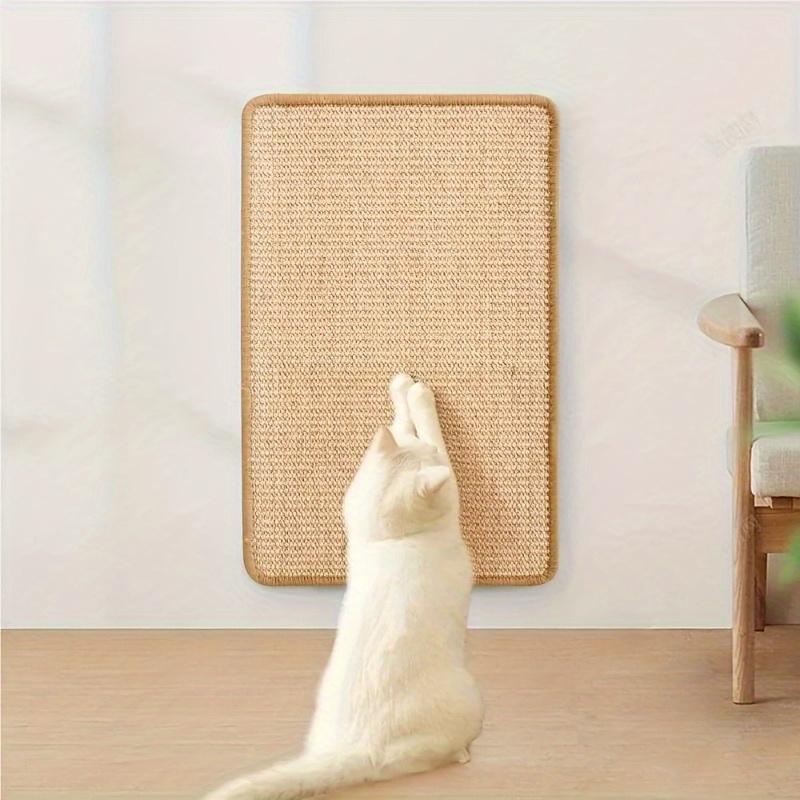 Sisal Cat Scratcher Pad Wall-Mounted, Durable Scratch-Resistant Pet Mat for Cats