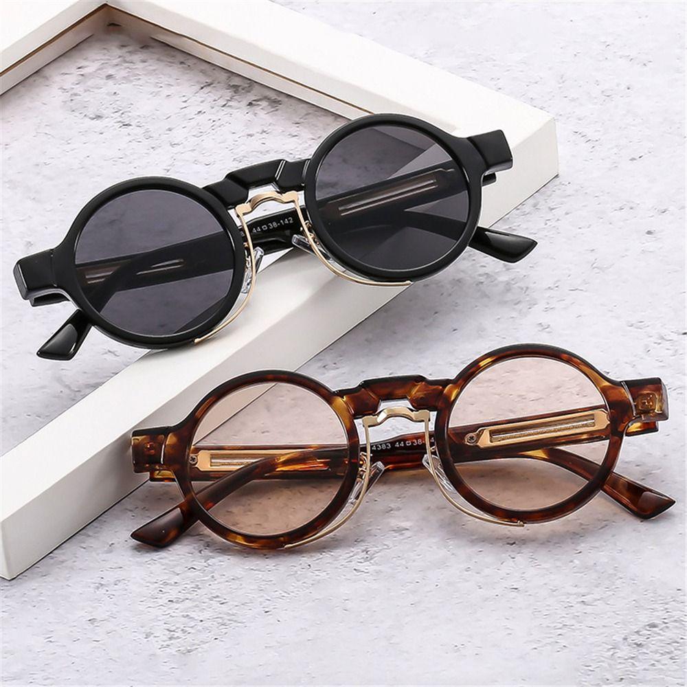 Маленькие круглые солнцезащитные очки UV400 защита Очки Новые панк солнцезащитные очки для женщин и мужчин